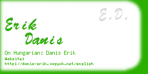 erik danis business card